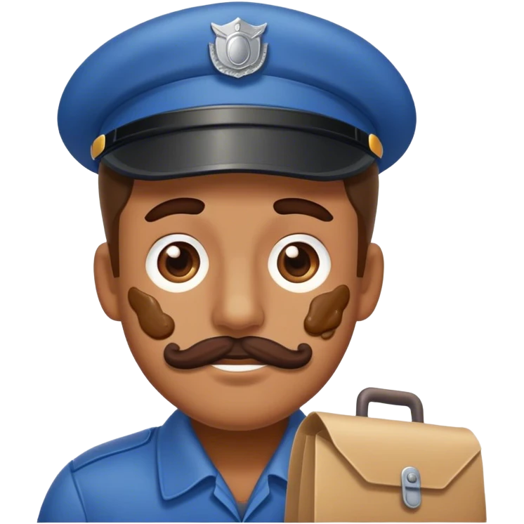 Poop mailman emoji