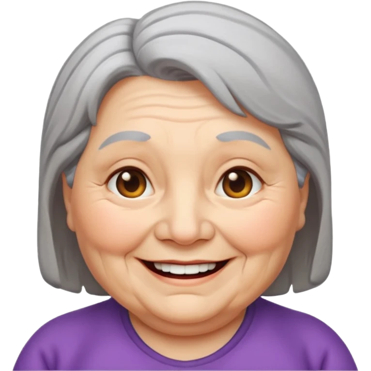 chubby old woman  emoji