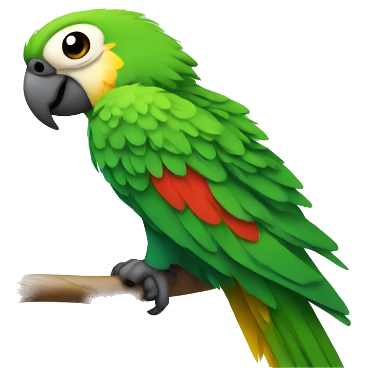 beautiful parrots emoji