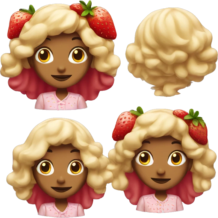 Strawberry shortcake emoji