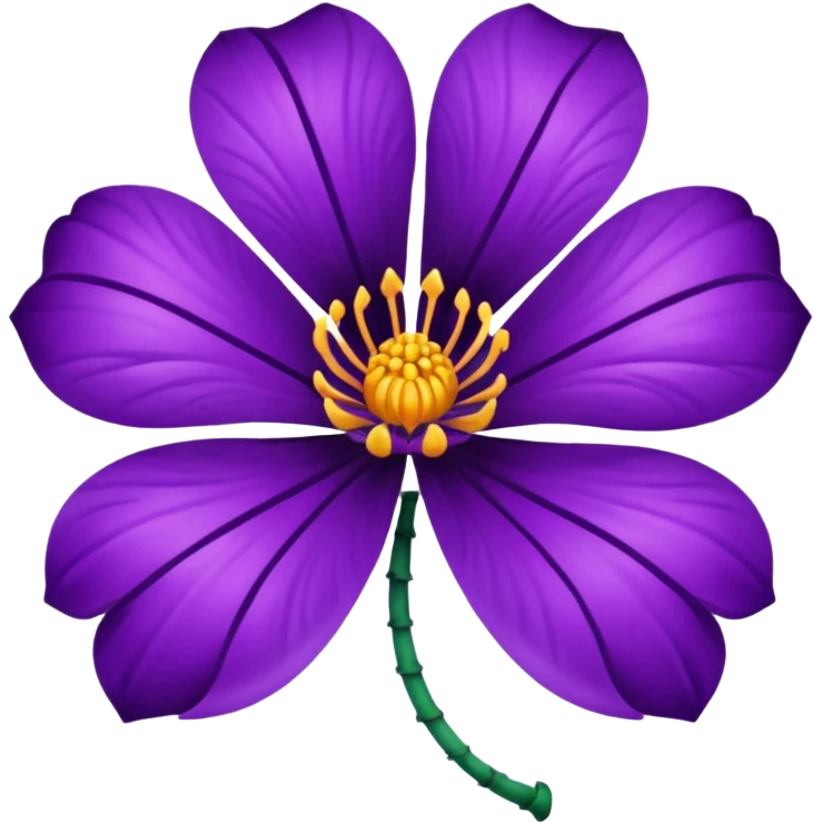 Purple poison flower emoji