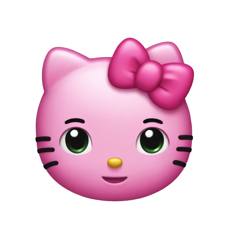 Pink hello kitty emoji