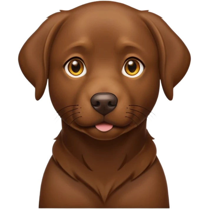 Please make a brown lab one emoji