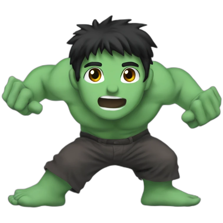 green skin boy standing barefoot emoji