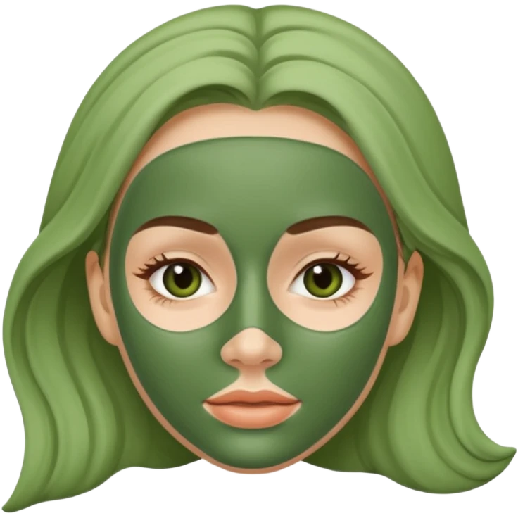 clay mask woman emoji