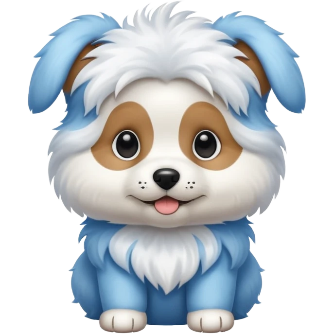 puppy dog blue emoji