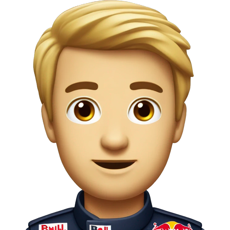 Coche de Fórmula 1 Red Bull racing emoji