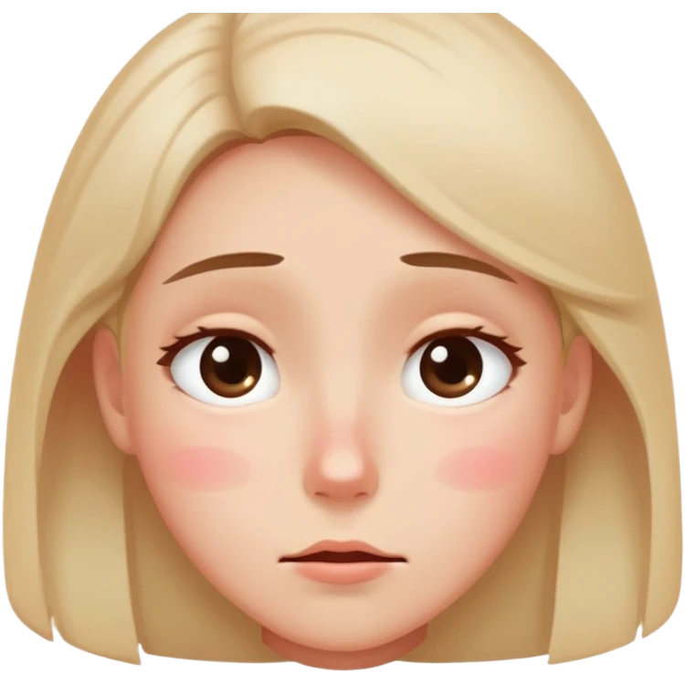complex human emotions - embarrassment with blushing face, nostalgia with dreamy eyes, melancholy with slight smile, contentment with peaceful expression emoji
