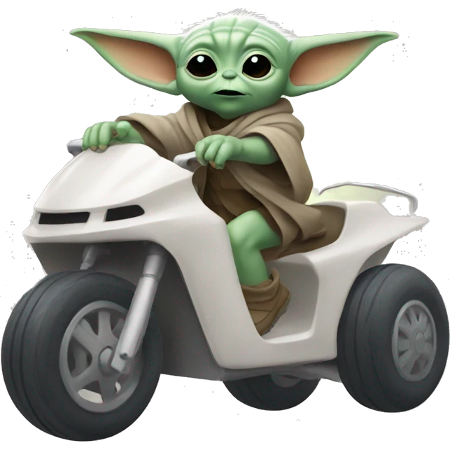 baby yoda riding yeti emoji