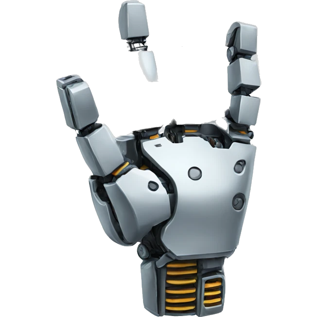 robotic hand ok symbol emoji