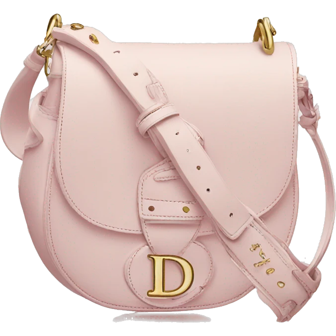 Dior  light pink saddle bag  emoji