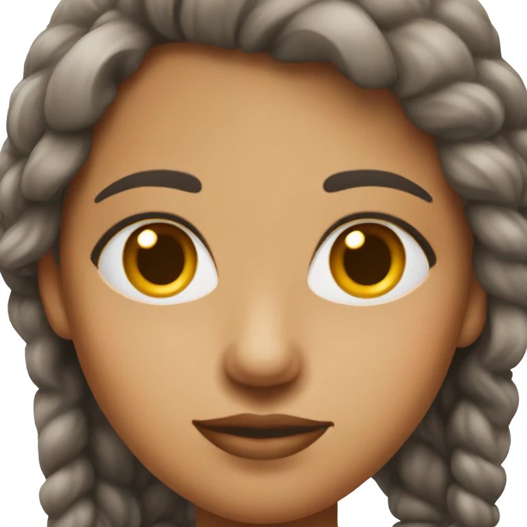 portrait of a medium -skinned female  emoji