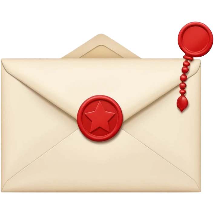 closed envelope with asterisks in the upper right corner emoji