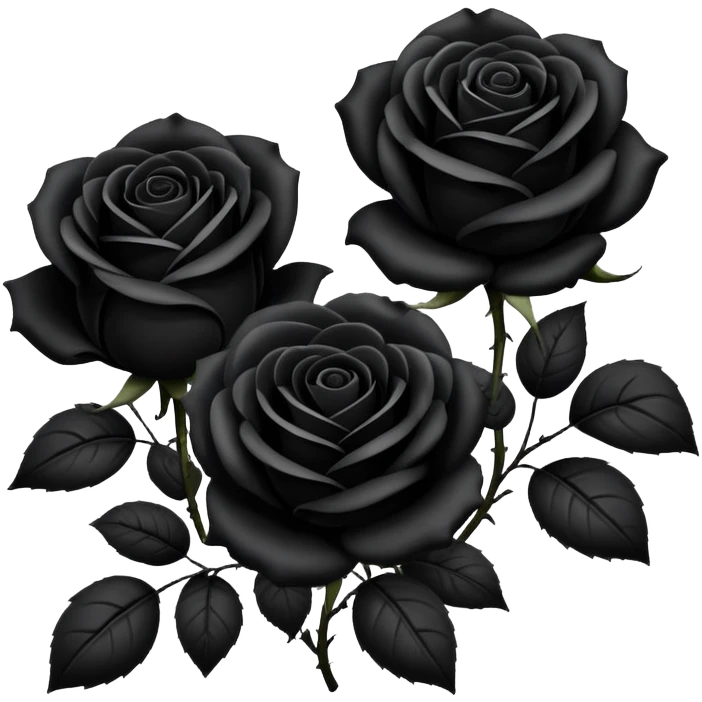 black roses emoji