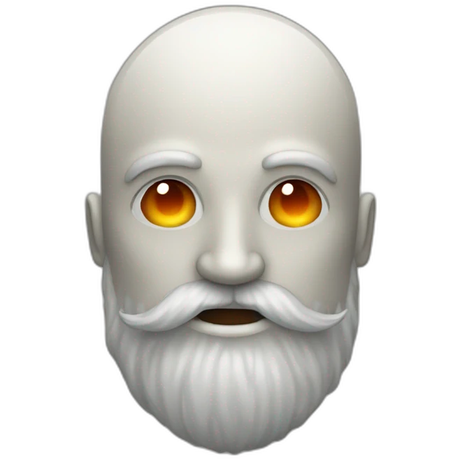 moon man with longred beard emoji
