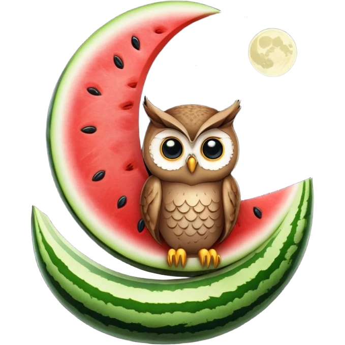 🦉🌙🍉 emoji