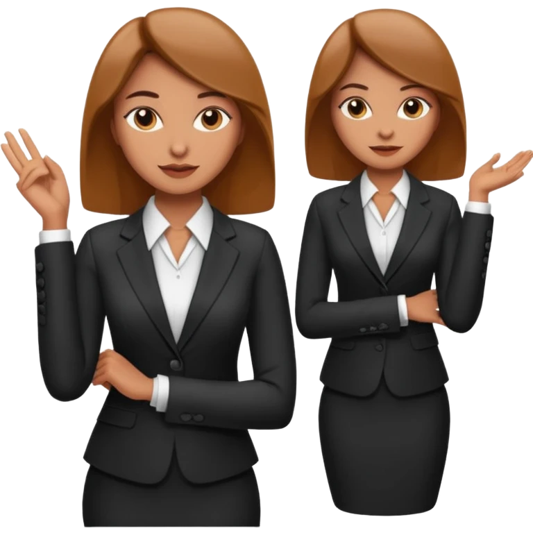 LAdy Boss, different pose emoji