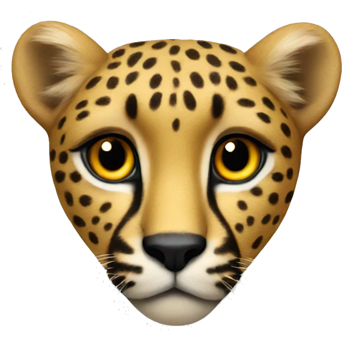 cheetah heart  emoji