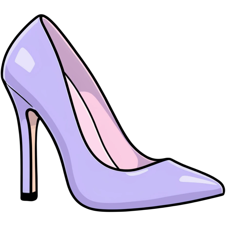 lilac pastel pumps emoji