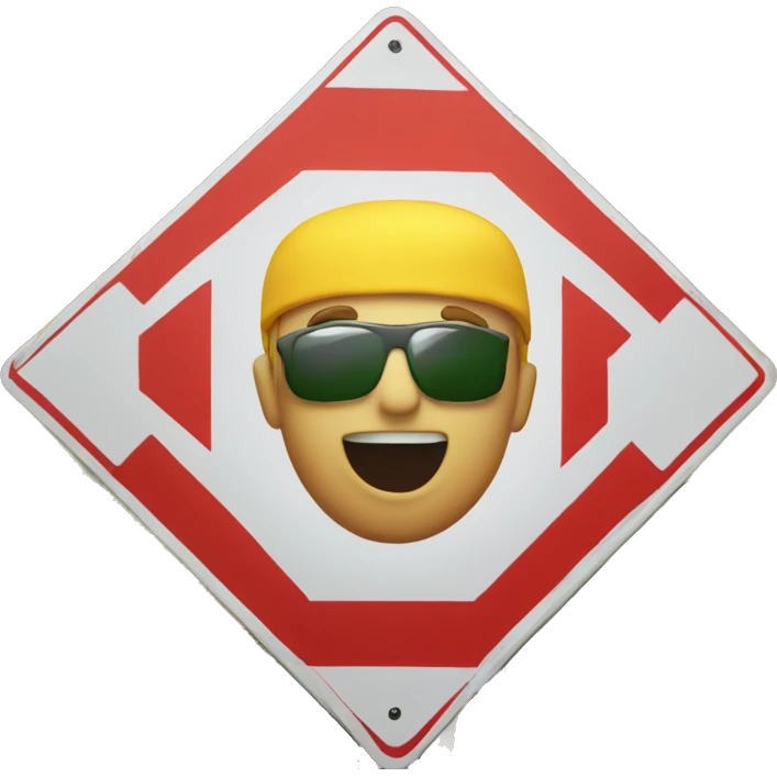 Over the limit on a road sign ￼ emoji