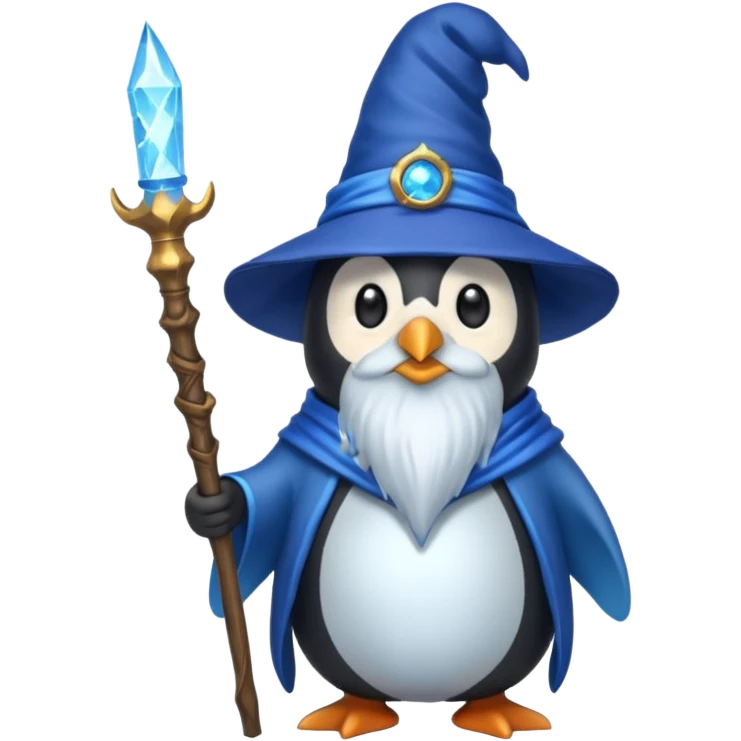 Penguin Wizard emoji