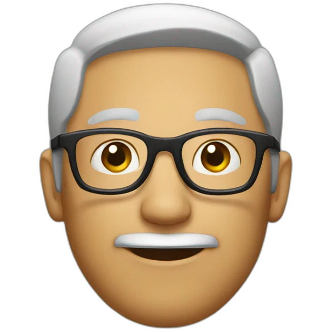 Man with glasses emoji