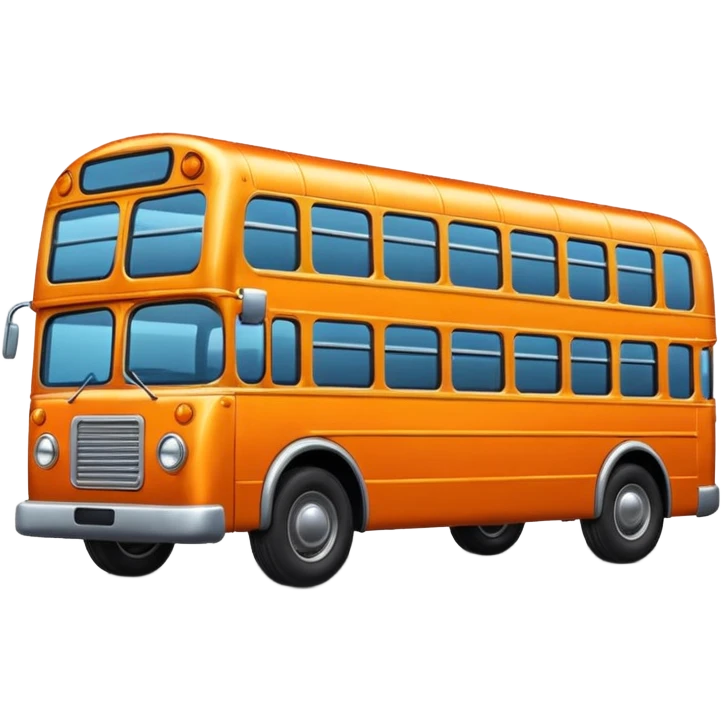 orange bus emoji