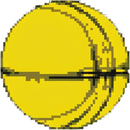 yellow orb with motion lines, 32x32 pixel art game speed power-up emoji