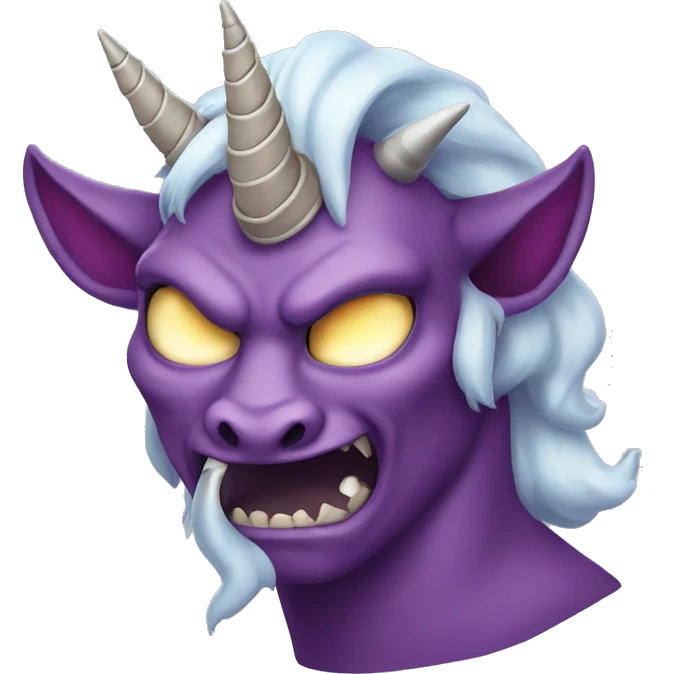 a demon who is a unicorn emoji