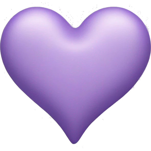 Lilac love heart emoji