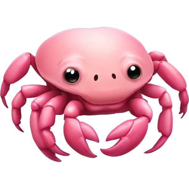 Pink mole crab emoji