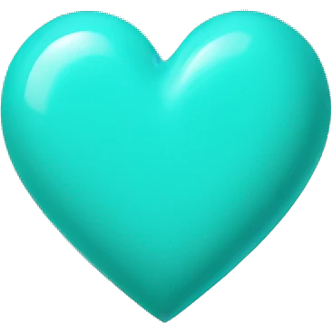 Turquois Heart  emoji