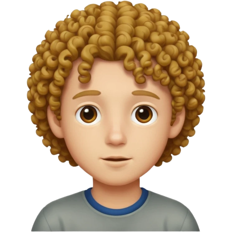 Curly haired boy emoji