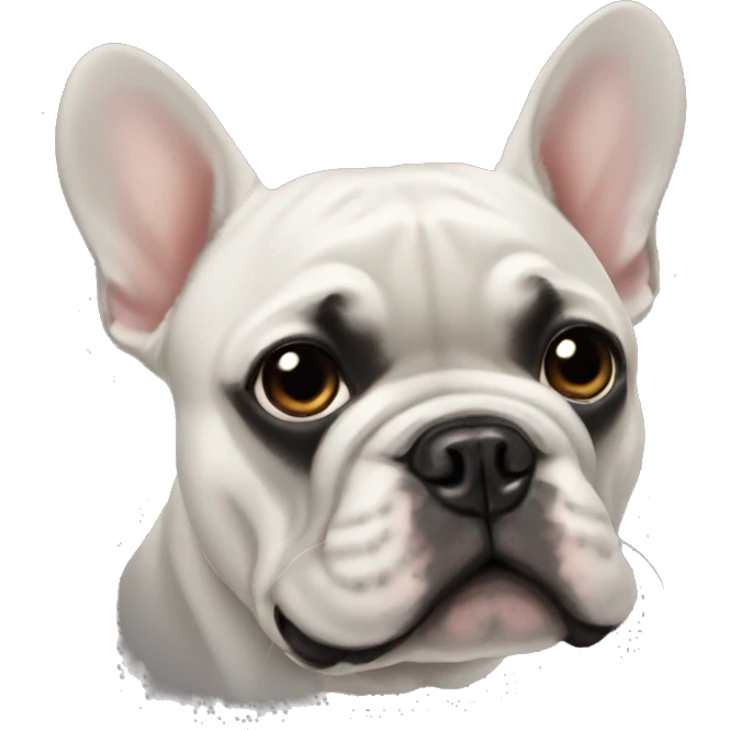 black french bulldog  emoji