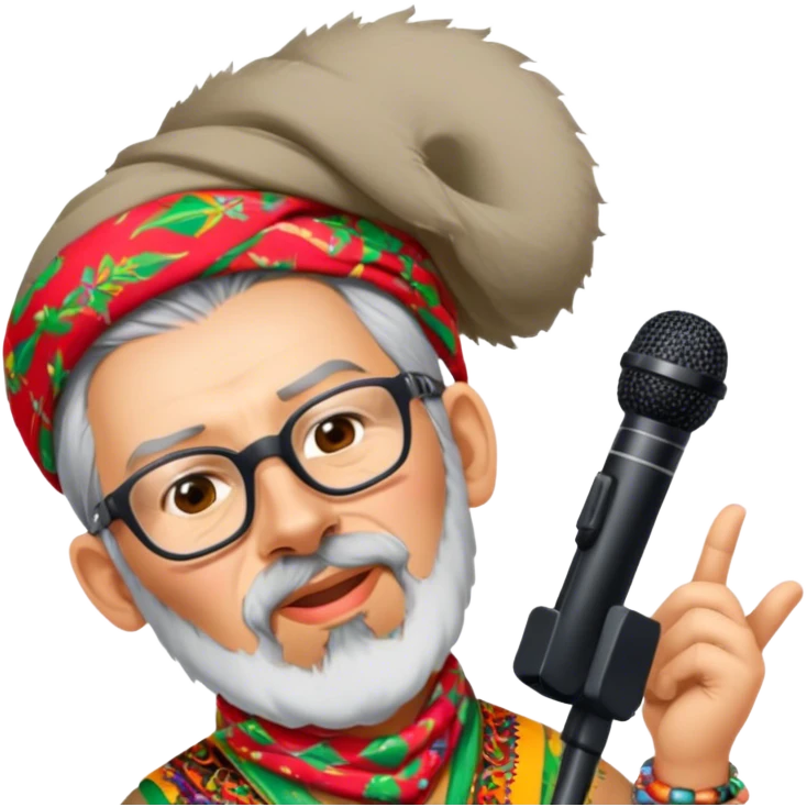 Colorful Singer emoji