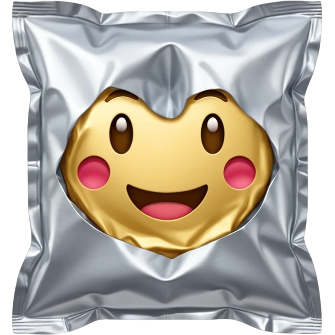 foil square condom wrapper  emoji