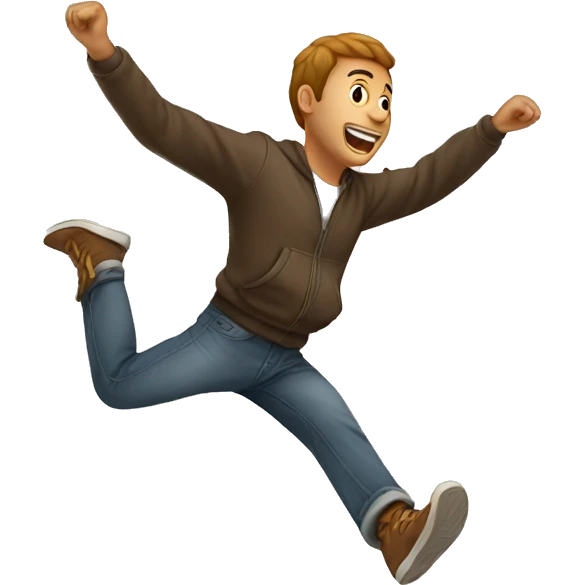 a man jumping emoji