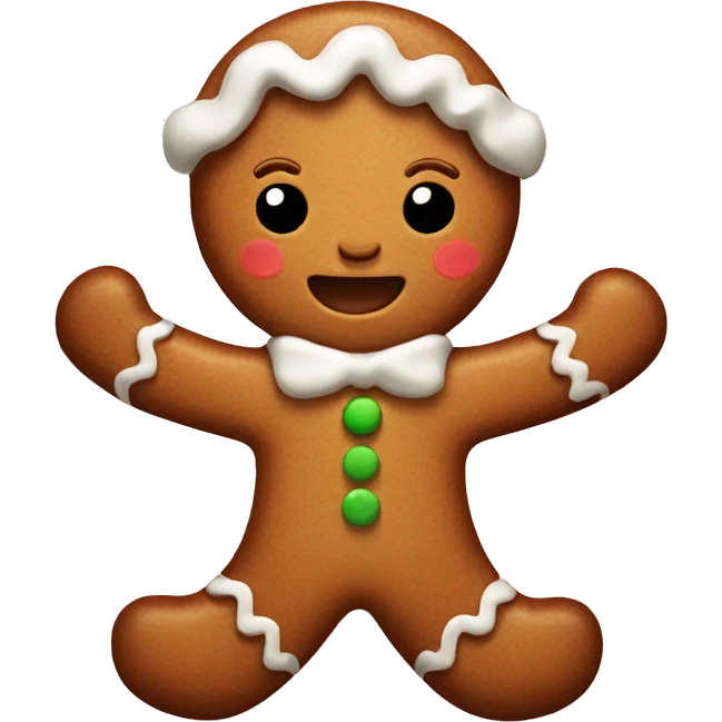 Cute gingerbread  emoji