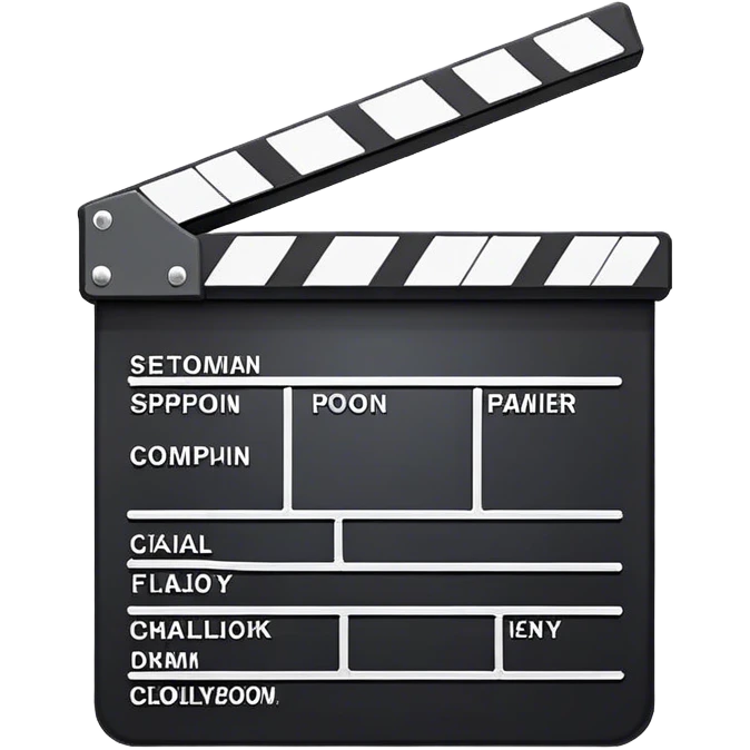 clapperboard emoji