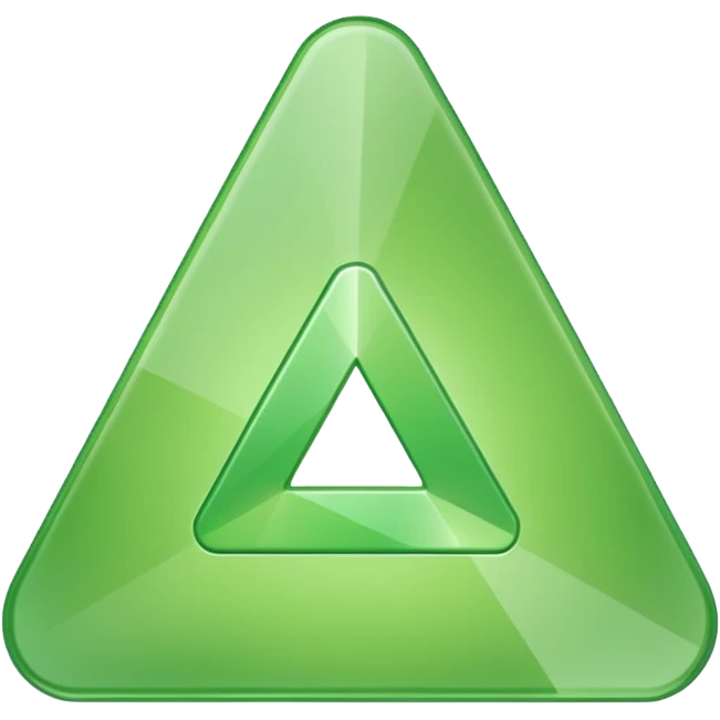 Solid Light green triangle play button  emoji