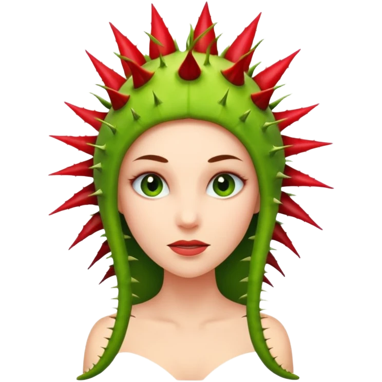 Mujer planta carnivora emoji