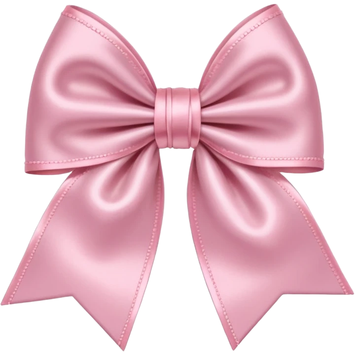 Cute light pink bow  emoji