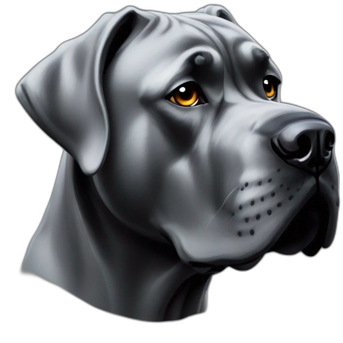 dog Cane Corso in profile emoji