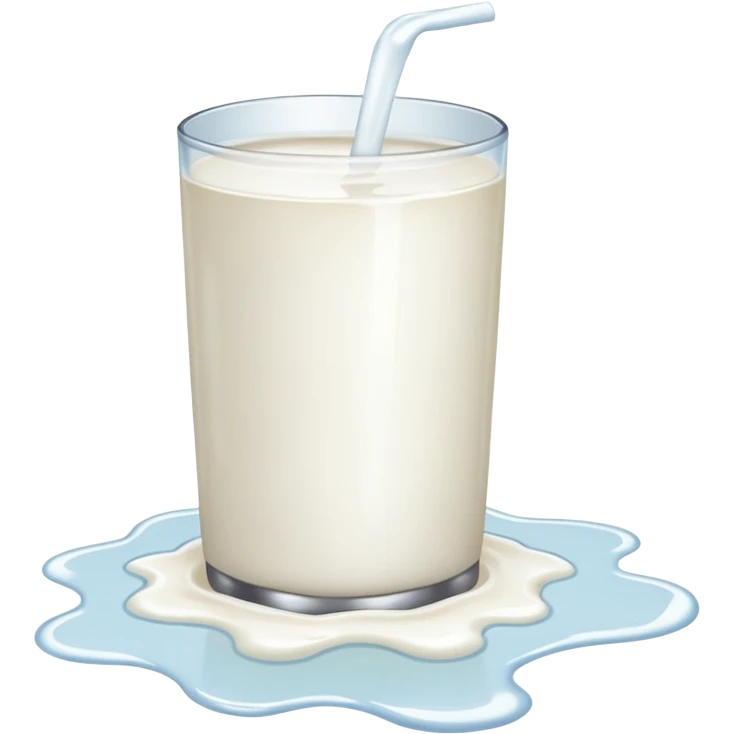 glass of milk spill on floor emoji
