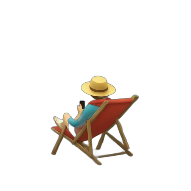 Relax in mountain emoji