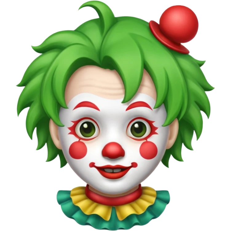 green hair clown emoji