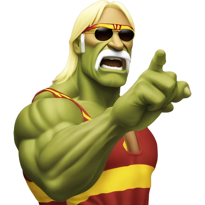 Hulk Hogan pointing emoji