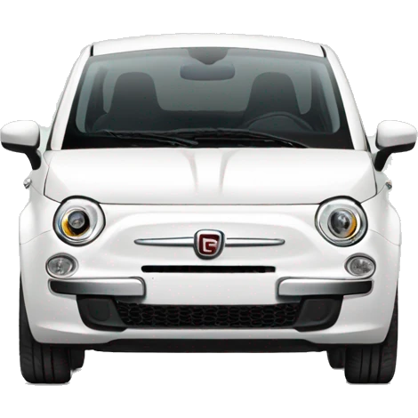 White fiat 500 emoji