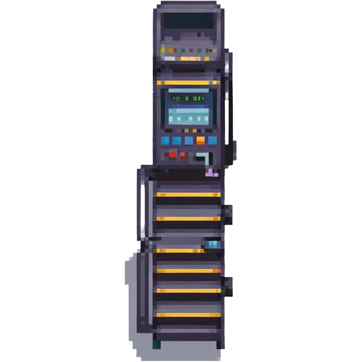 StairMaster exercise machine, pixel art style emoji