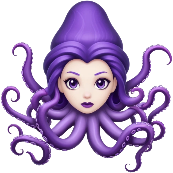 Ursula sea witch with tentacles emoji